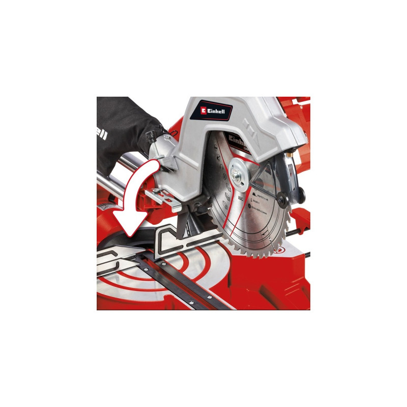 Einhell Zug-Kapp-und Gehrungssäge TC-SM 254(rot/schwarz, 1.800 Watt)