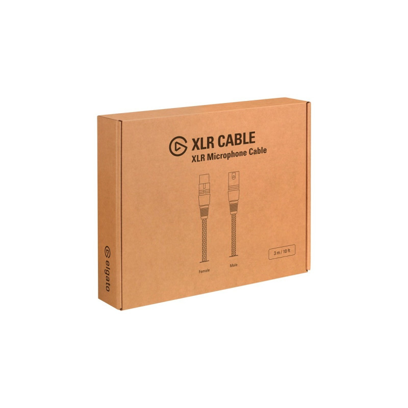 Elgato XLR Microfon Kabel(schwarz, 3 Meter)