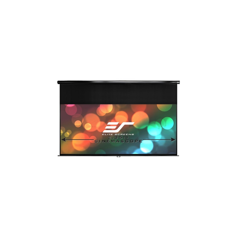 EliteScreens Manual Rollo, Rolloleinwand(schwarz, 84