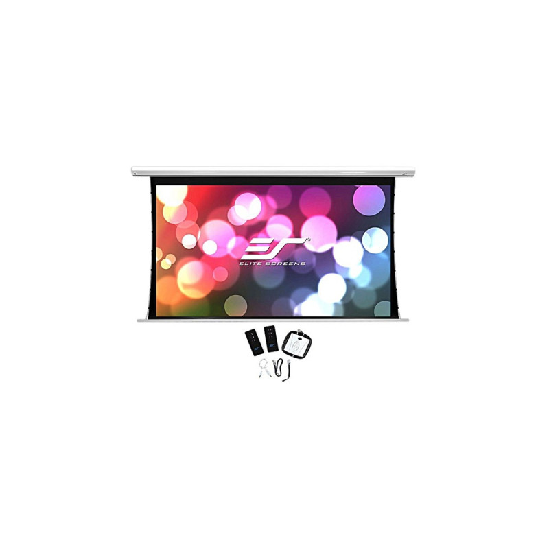 EliteScreens Saker Tab Tension, Motorleinwand(weiß, 100