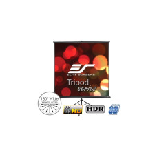 EliteScreens Tripod, Stativleinwand(schwarz, 136", 1:1, MaxWhite)