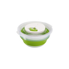 Emsa BASIC Falt-Salatschleuder, Schüssel(grün/transparent)
