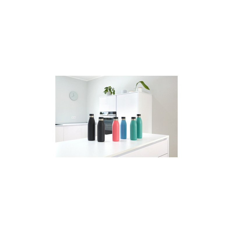 Emsa BLUDROP Color Isoliertrinkflasche 0,7 Liter, Thermosflasche(petrol, Edelstahl)