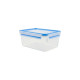 Emsa CLIP & CLOSE Frischhaltedose(transparent/blau, 2,3Liter, Großformat)