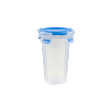 Emsa CLIP & CLOSE Frischhaltedose 0,35 Liter, Becher(transparent/blau, rund, Ø 9,2cm)