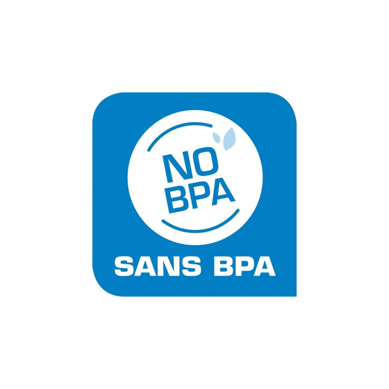 Emsa CLIP & CLOSE Frischhaltedose 0,35 Liter, Becher(transparent/blau, rund, Ø 9,2cm)