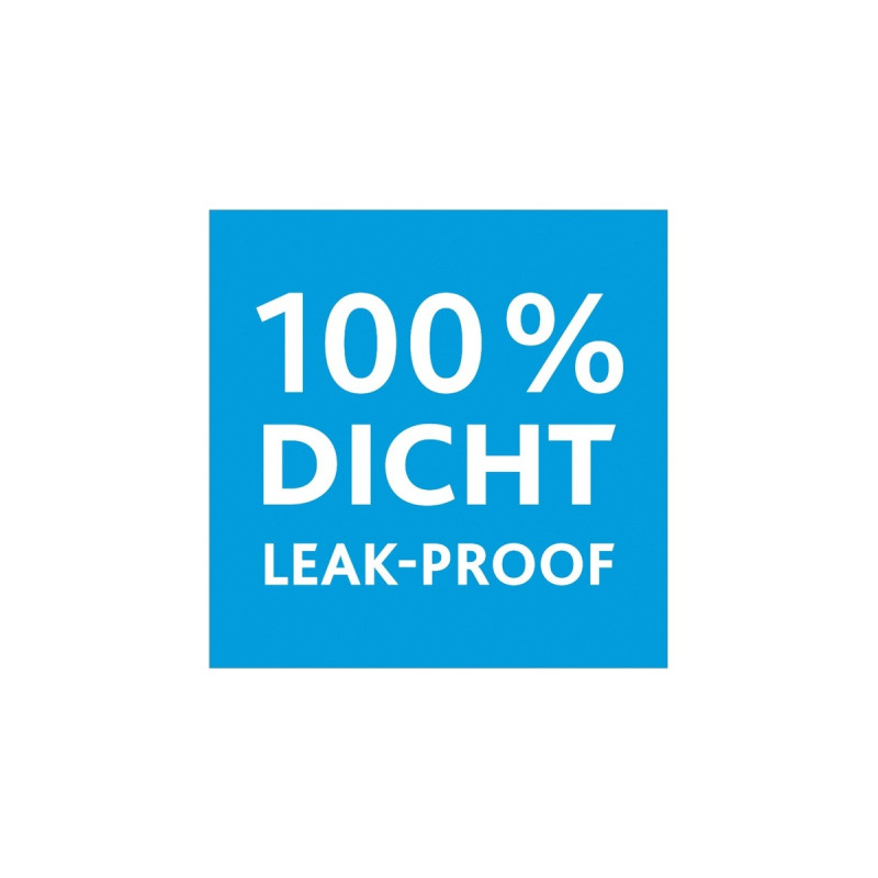 Emsa CLIP & CLOSE Frischhaltedose 2,6 Liter(transparent/blau, rechteckig, Großformat)