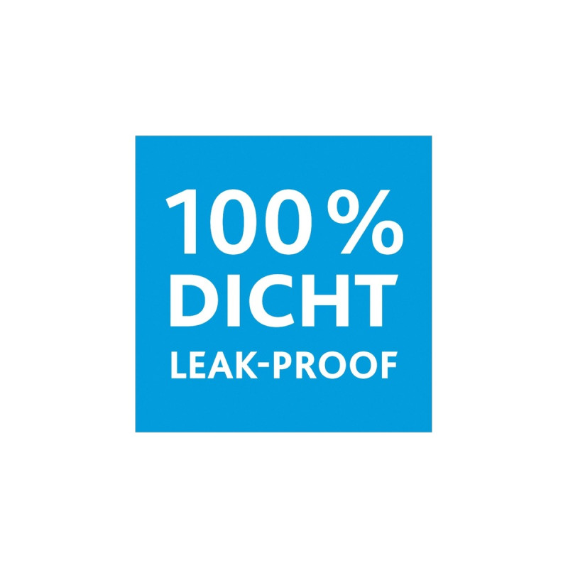 Emsa CLIP & CLOSE Frischhaltedose 3,7 Liter(transparent/blau, rechteckig, mit Abtropfgitter)