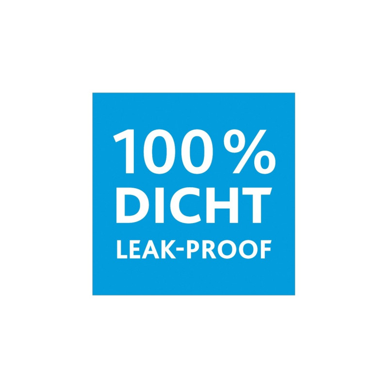 Emsa CLIP & CLOSE Frischhaltedose 3,7 Liter(transparent/blau, rechteckig, Großformat)