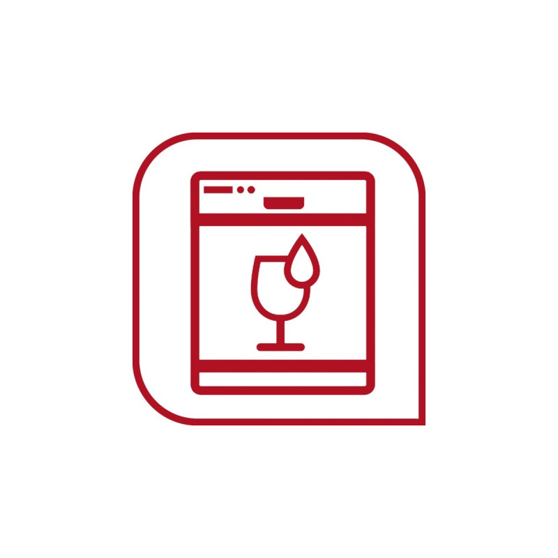 Emsa CLIP & CLOSE Glas-Frischhaltedose 0,8 Liter(transparent/rot, quadratisch)