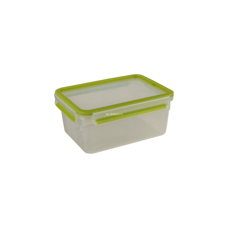 Emsa CLIP & GO Lunchbox XL, Lunch-Box(grün/transparent, mit Einsätzen)