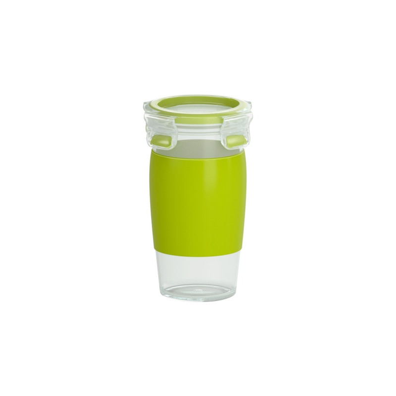 Emsa CLIP & GO Smoothie Mug, Becher(grün/transparent, 450ml)