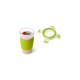 Emsa CLIP & GO Smoothie Mug, Becher(grün/transparent, 450ml)