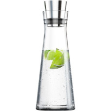 Emsa FLOW Slim Karaffe aus Glas, Kanne(transparent/edelstahl)