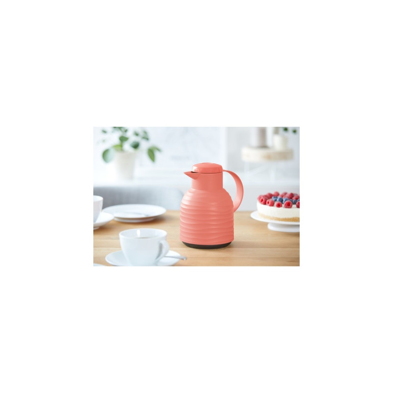 Emsa Isolierkanne SAMBA WAVE, 1 Liter(koralle, QUICK PRESS Verschluss)