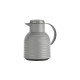 Emsa Isolierkanne SAMBA WAVE, 1 Liter(grau, QUICK PRESS Verschluss)