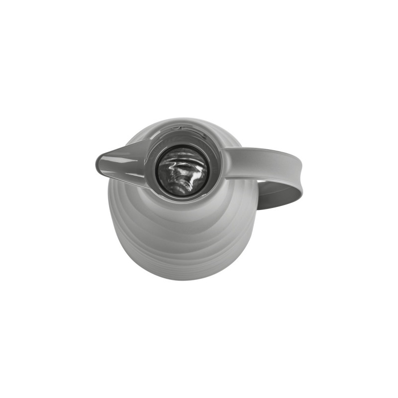 Emsa Isolierkanne SAMBA WAVE, 1 Liter(grau, QUICK PRESS Verschluss)