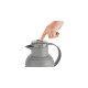 Emsa Isolierkanne SAMBA WAVE, 1 Liter(grau, QUICK PRESS Verschluss)