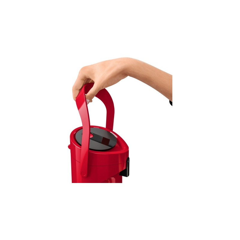 Emsa PONZA Pump-Isolierkanne 1,9 Liter(rot (glänzend), Comfort Press)