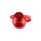 Emsa SAMBA Isolierkanne, 1 Liter(rot/transparent, QUICK PRESS Verschluss)