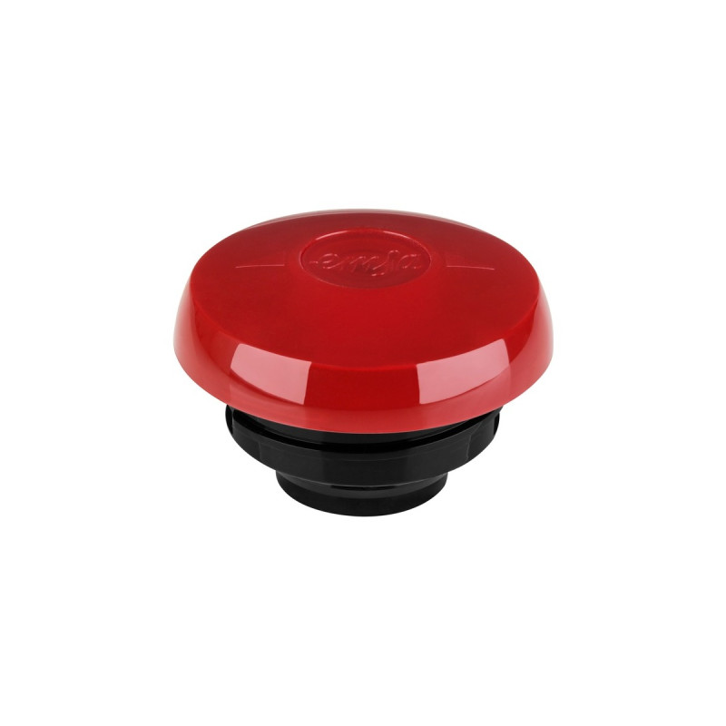 Emsa SAMBA Isolierkanne, 1 Liter(rot/transparent, QUICK PRESS Verschluss)