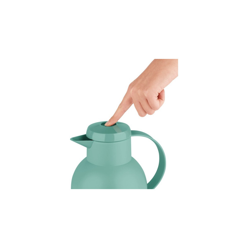 Emsa SAMBA Isolierkanne, 1 Liter(grün, QUICK PRESS Verschluss)