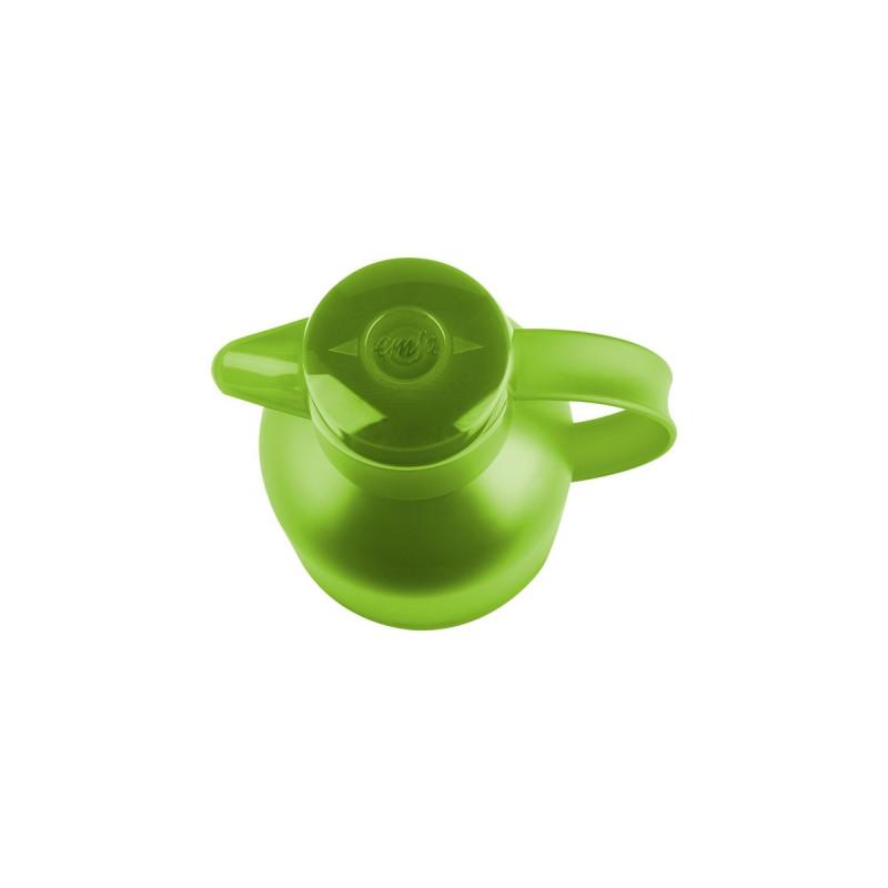 Emsa SAMBA Isolierkanne, 1 Liter(hellgrün/transparent, QUICK PRESS Verschluss)