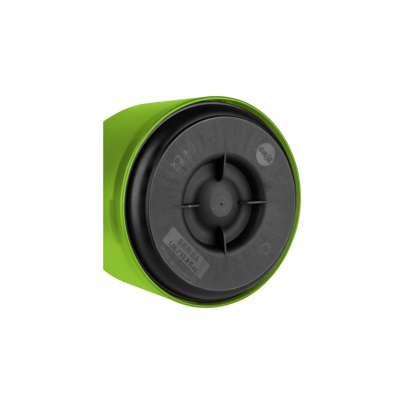 Emsa SAMBA Isolierkanne, 1 Liter(hellgrün/transparent, QUICK PRESS Verschluss)