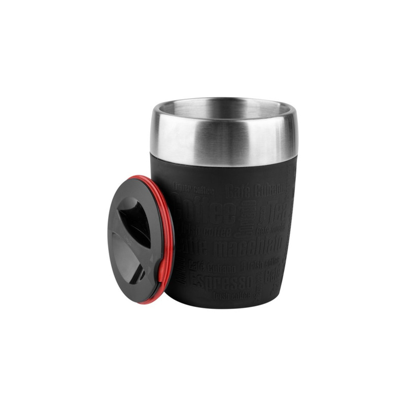 Emsa TRAVEL CUP Thermobecher(schwarz/edelstahl, 0,2 Liter)