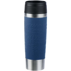 Emsa TRAVEL MUG Classic Grande Thermobecher(dunkelblau/edelstahl, 0,5 Liter)