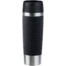 Emsa TRAVEL MUG Classic Grande Thermobecher(schwarz/edelstahl, 0,5 Liter)