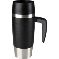 Emsa TRAVEL MUG Classic Handle Thermobecher 0,36 Liter(schwarz/edelstahl, mit Henkel und QUICK PRESS Verschluss)