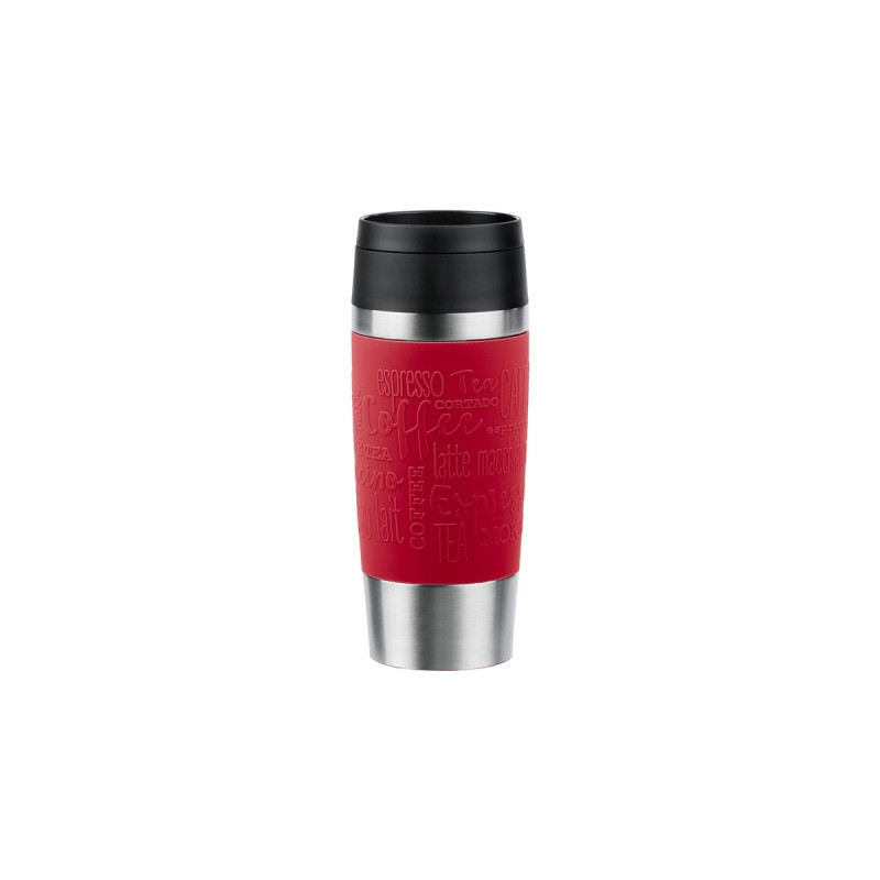 Emsa TRAVEL MUG Classic Thermobecher(dunkelrot/edelstahl, 0,36 Liter)