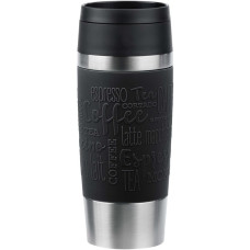 Emsa TRAVEL MUG Classic Thermobecher(schwarz/edelstahl, 0,36 Liter)