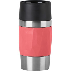 Emsa TRAVEL MUG Compact Thermobecher(koralle/edelstahl, 0,3 Liter, Drehverschluss)