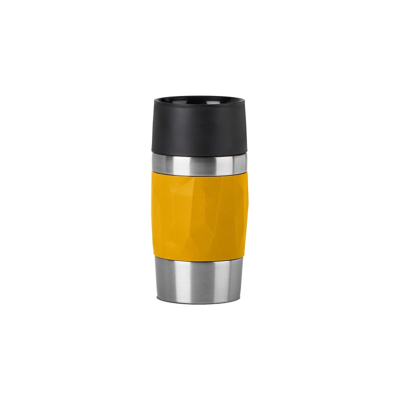 Emsa TRAVEL MUG Compact Thermobecher(gelb/edelstahl, 0,3 Liter, Drehverschluss)