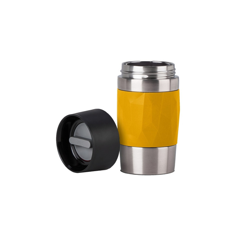 Emsa TRAVEL MUG Compact Thermobecher(gelb/edelstahl, 0,3 Liter, Drehverschluss)