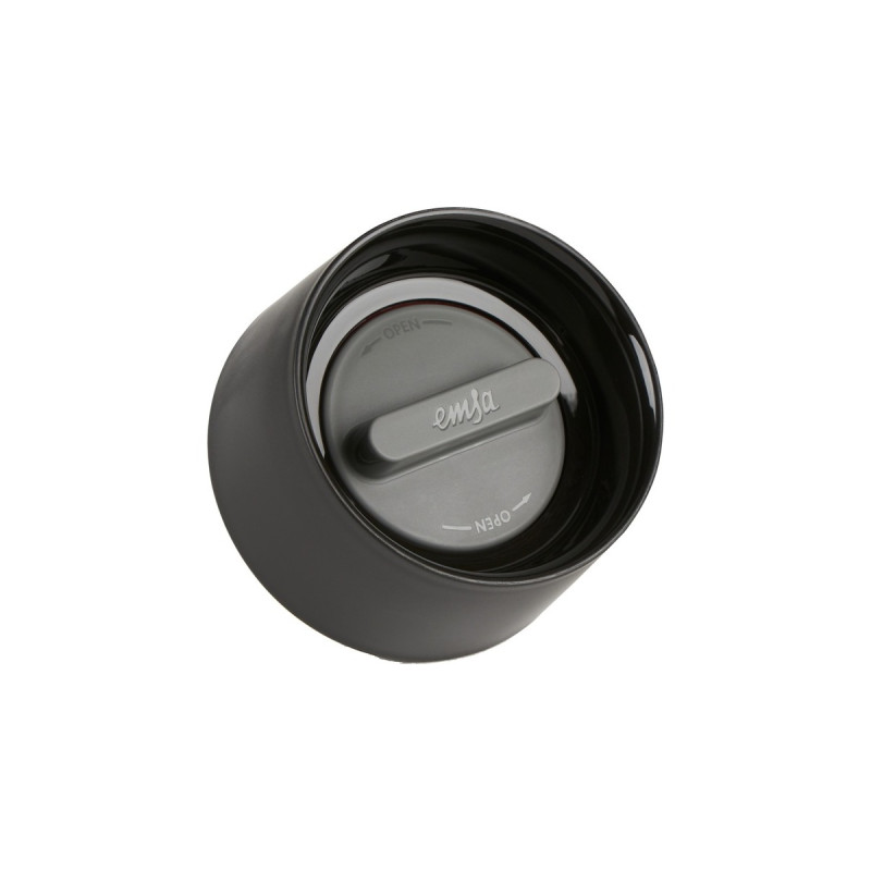 Emsa TRAVEL MUG Compact Thermobecher 0,3 Liter(weinrot/edelstahl, Drehverschluss)