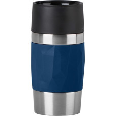 Emsa TRAVEL MUG Compact Thermobecher 0,3 Liter(dunkelblau/edelstahl, Drehverschluss)