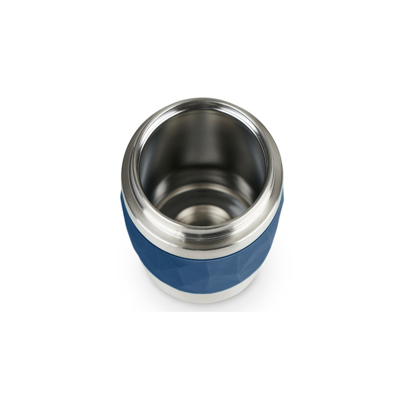 Emsa TRAVEL MUG Compact Thermobecher 0,3 Liter(dunkelblau/edelstahl, Drehverschluss)