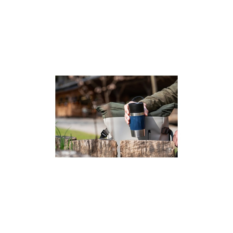 Emsa TRAVEL MUG Compact Thermobecher 0,3 Liter(dunkelblau/edelstahl, Drehverschluss)