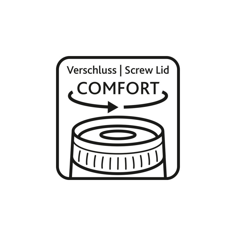 Emsa TRAVEL MUG Easy Twist Thermobecher(grau/edelstahl, 0,36 Liter)