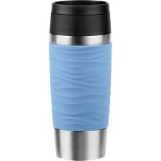 Emsa TRAVEL MUG Waves Thermobecher(hellblau/edelstahl, 0,36 Liter)