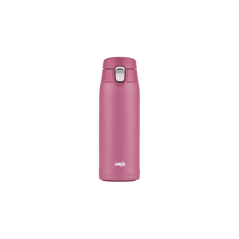 Emsa TRAVEL MUG light Thermobecher(rosa, 0,4 Liter, Flip-Deckel)