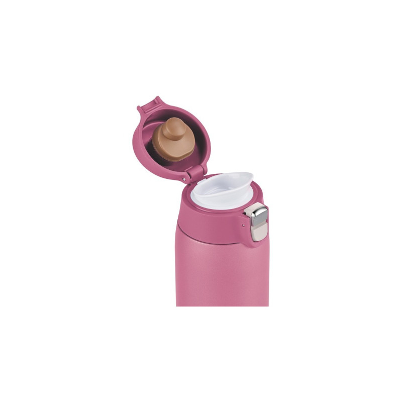 Emsa TRAVEL MUG light Thermobecher(rosa, 0,4 Liter, Flip-Deckel)