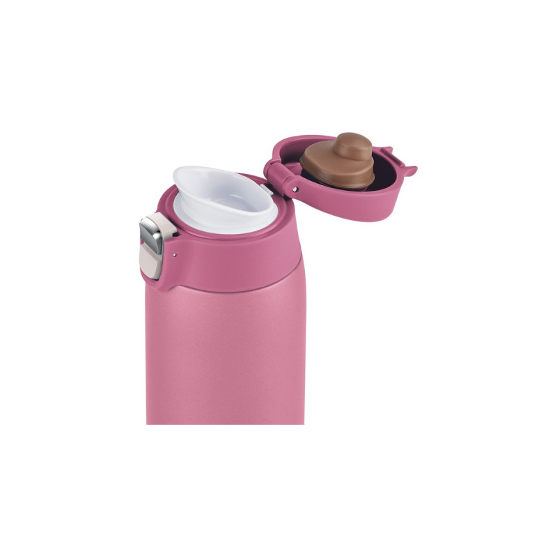 Emsa TRAVEL MUG light Thermobecher(rosa, 0,4 Liter, Flip-Deckel)