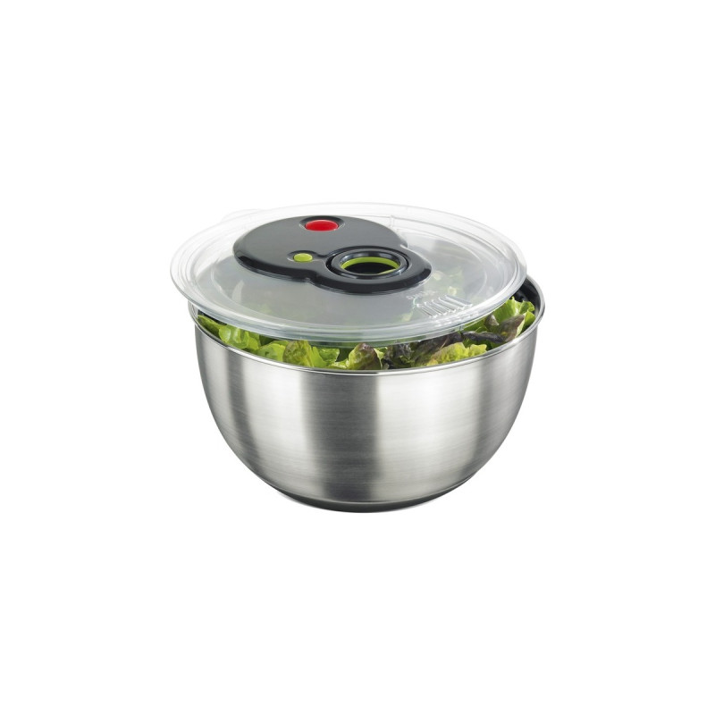 Emsa TURBOLINE Salatschleuder, Schüssel(edelstahl/transparent)