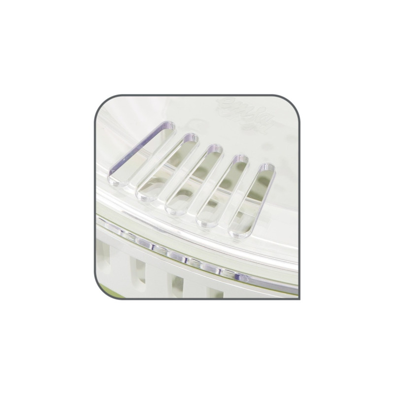 Emsa TURBOLINE Salatschleuder, Schüssel(edelstahl/transparent)