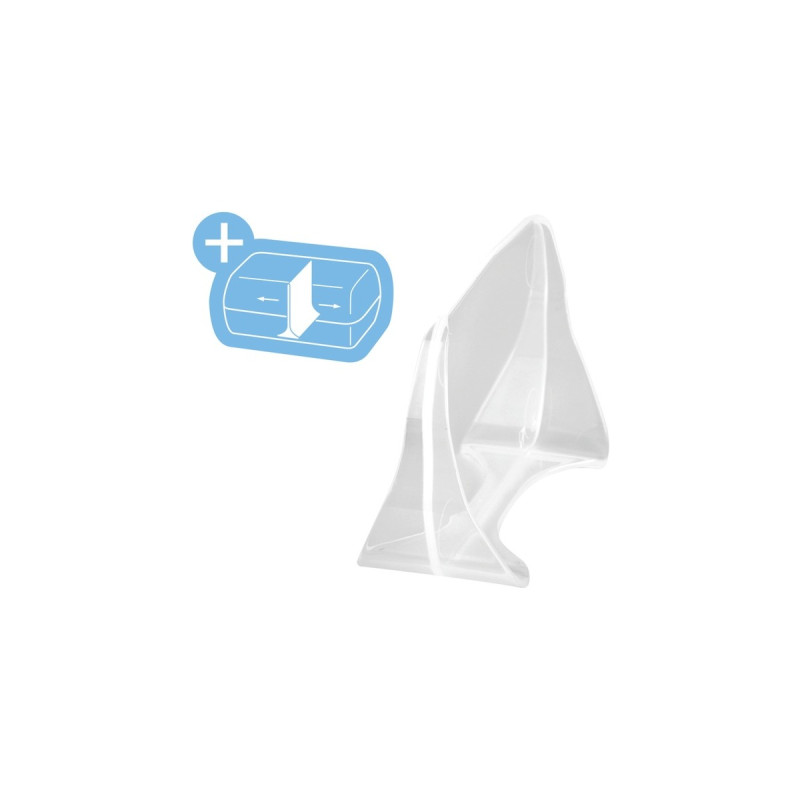 Emsa VARIABOLO Brotdose Dino, Lunch-Box(blau/transparent, herausnehmbare Trennwand)