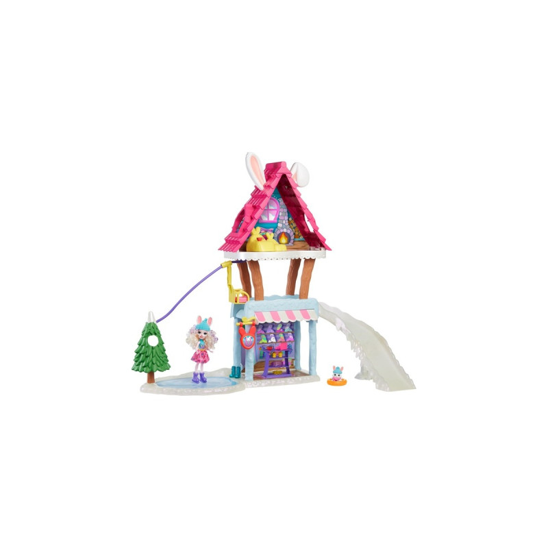 Enchantimals Hasen-Skihütte mit Bevy Bunny & Jump, Spielgebäude